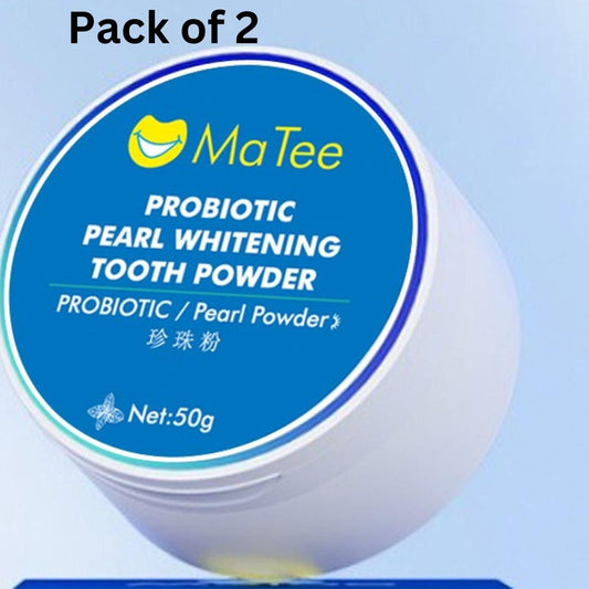 Maa Tee Probiotic Whitening Tooth Powder 50gram (Pack of 2)