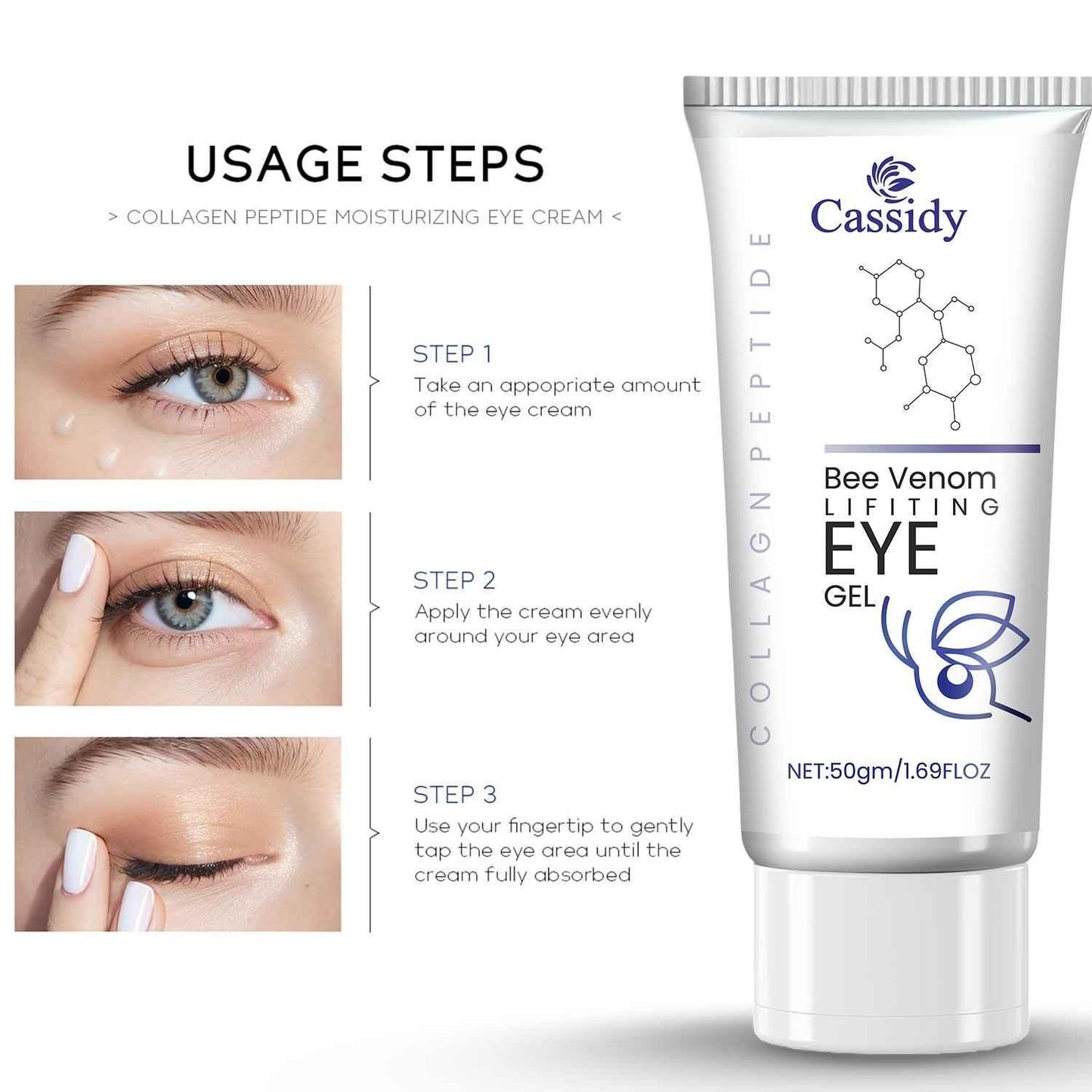 CASSIDY Bee Venom Lifiting Eye Gel, 50gm