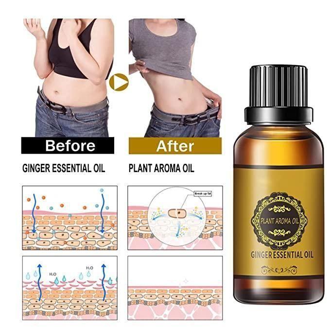 Belly Drainage Ginger Oil,Care for Skin (30ML) (Pack Of 2)