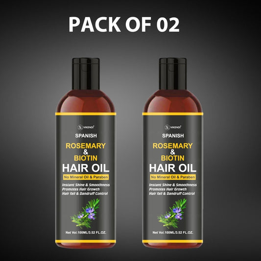 Rosemary & Biotin Hair Oil 200ML Pack of 2